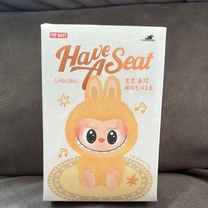 Pop Mart Labubu 'Have A Seat' Orange Toy